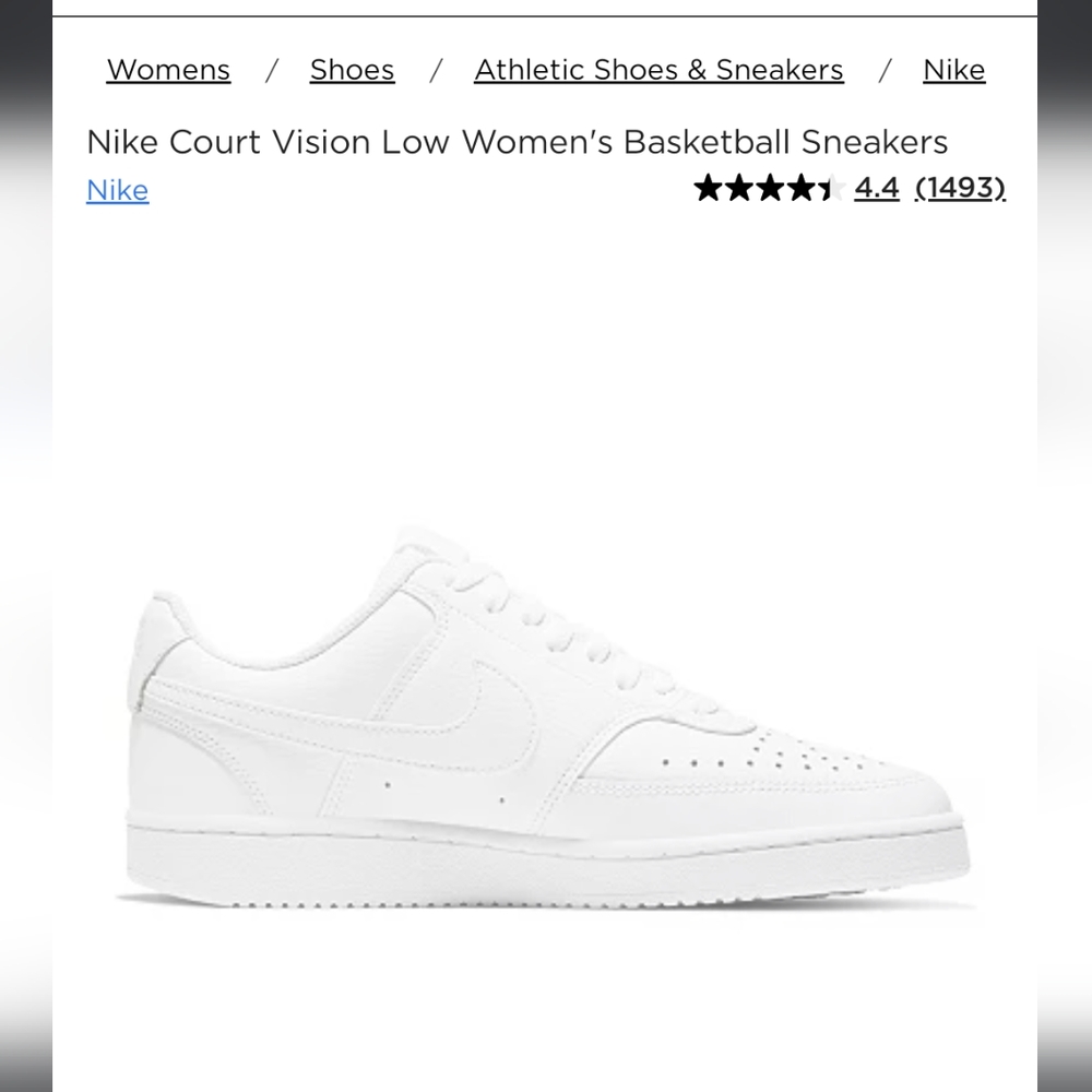 Low court Nike shoes